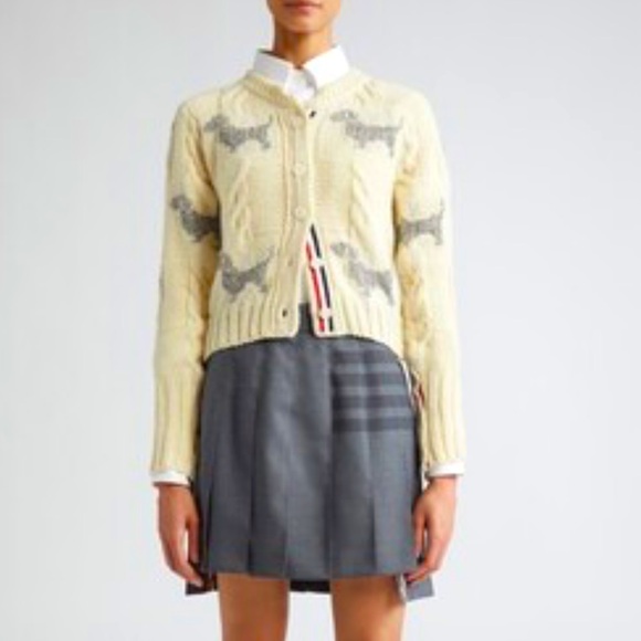 Thom Browne Hector Cable-Knit Cardigan Authentic - Picture 2 of 14